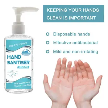 

60ml Portable Hand Sanitizers Non-irritating Non-alcoholic Hand Soap Wash Gel Liquid Hand Sanitiser for Home Women Men Kids