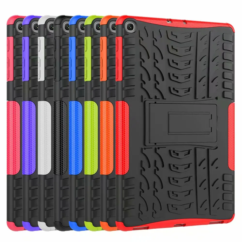 

For Amazon Kindle Fire HD 10 2017 / HD10 2019 TPU + PC 2+1 Case Cover Portable Tablet Bag Kindle Fire HD 10 207 Cover
