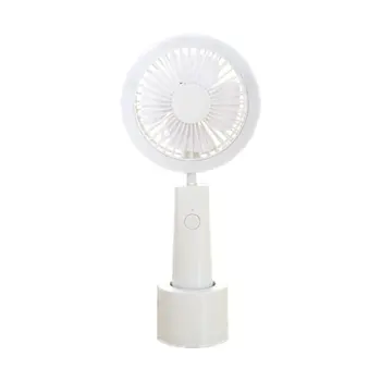 

Round LED Light Hand-held Desk Fan Cooler Handheld Air Conditioner Cooling Fan Summer Air Conditioner Cooler