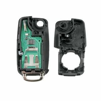 

3Button Car key Auto For Golf Passat Touran 2010+ ABS+metal Black ID48 Parts