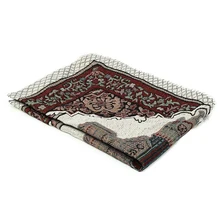 110x65 см Молитвенный Ковер, вышивка, подарок, гобелен с кисточками, домашний исламский мусульманский ковер, одеяло, украшение, портативная скатерть для спальни