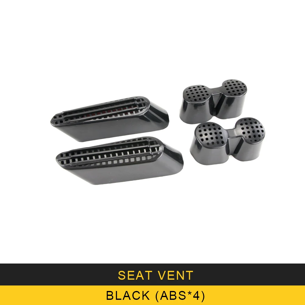 Seat vent-blackX4 Для Audi Q3 8U автомобильный Стайлинг сиденье A/C вентиляционное отверстие на выходе панель Крышка отделка рамка наклейка интерьерные аксессуары - Название цвета: Seat vent-blackX4