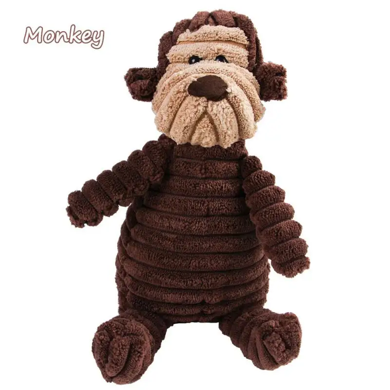 Смешные, в форме животных Pet Puppy Dog игрушки мягкие плюшевые звук скрипучая жевательная игрушка Подарки Домашние животные Кошка укус жевательный щенок игрушка - Цвет: 04