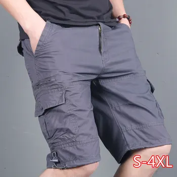 

2020 Summer New Men Military Shorts Casual Loose Knee Length Mens Cargo Tactical Shorts Workout Gym Solid Short Trousers Male