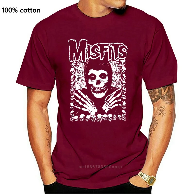 Футболка Misfits мужская с надписью I Want Your Skulls черная (1) | Мужская одежда