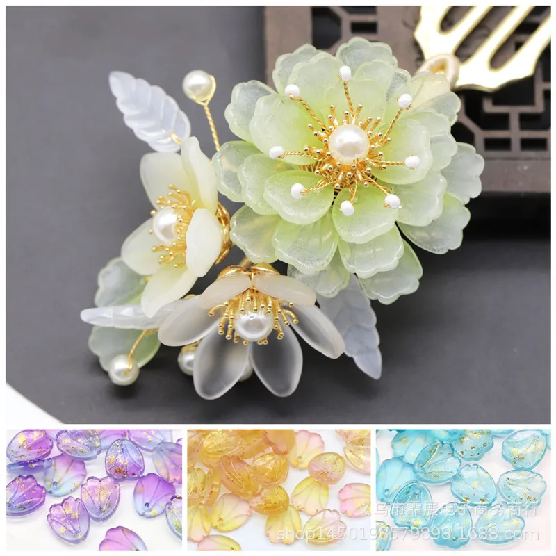 Cuentas De Cristal Para Fabricación De Joyas, Cuentas Europeas De Vid Flor Compatible Con Pandora
