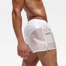 Летняя новинка, Мужская одежда для плавания, популярный купальный костюм, сексуальные плавки, мужские плавки, мужские плавки, пляжные шорты, прозрачные, de praia ho, мужские s