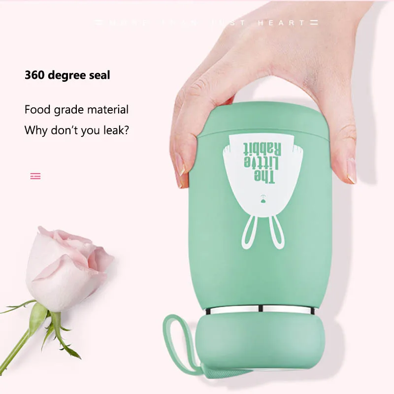 Thermos for Kids Stainless Steel Cute Water Bottle Mini Thermal Cups Flask Coffee Mugs 360ml Tumbler Vacuum Hot Water Drinkware