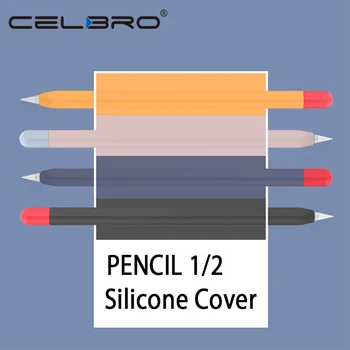 

For Apple pencil 1 2 case Silicon cover Universal Colorful for IPad Pencil 1 2 case Non-slip protection silicone Shells Fundas