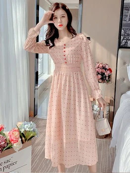 

2020 new spring fashion casual women's noble retro dress