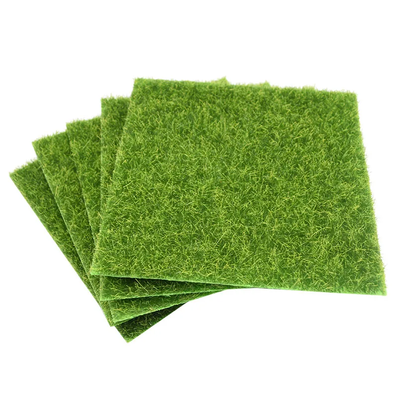15/30cm Grass Mat Green Artificial Grassland Moss Lawn Turf  Carpet DIY Micro Landscape Home Floor Aquarium Wedding Decorations