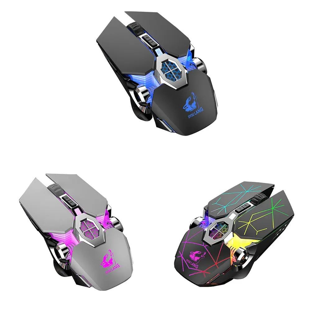 

X13 Wireless Gaming Mouse 2.4G 6 Bluetooth 5.0 USB Rechargeable Light Mute Mice Silent Mouse For PC Gaming Laptop Dropshipping