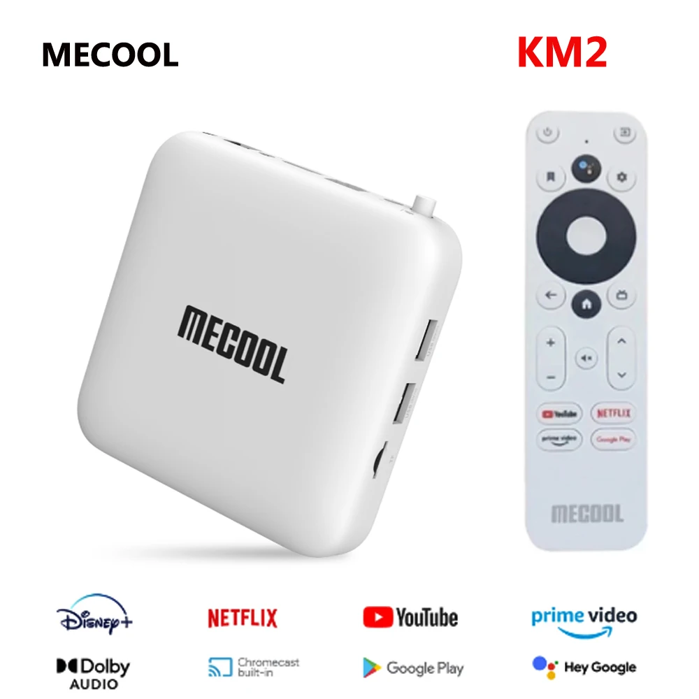 ТВ-приставка Mecool KM2 для Netflix 4K Android Amlogic S905X2 2 Гб DDR4 USB3.0 SPDIF Ethernet Wi-Fi первоклассное