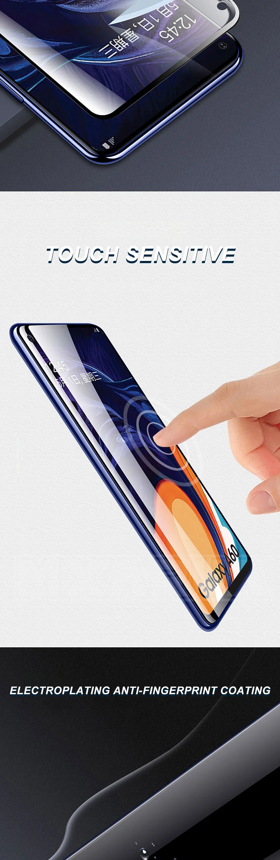 9D закаленное Стекло для samsung Galaxy A10 A20 A30 A40 A50 A60 A20E A40S Экран протектор samsung A70 A80 A90 Стекло M20 M30 M40