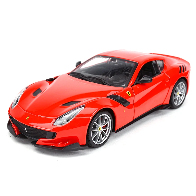 

Bburago 1:24 F12 tdf 599GTO F40 488 PIsta 250GTO 458 Spider Sports Car Static Simulation Diecast Alloy Model Car