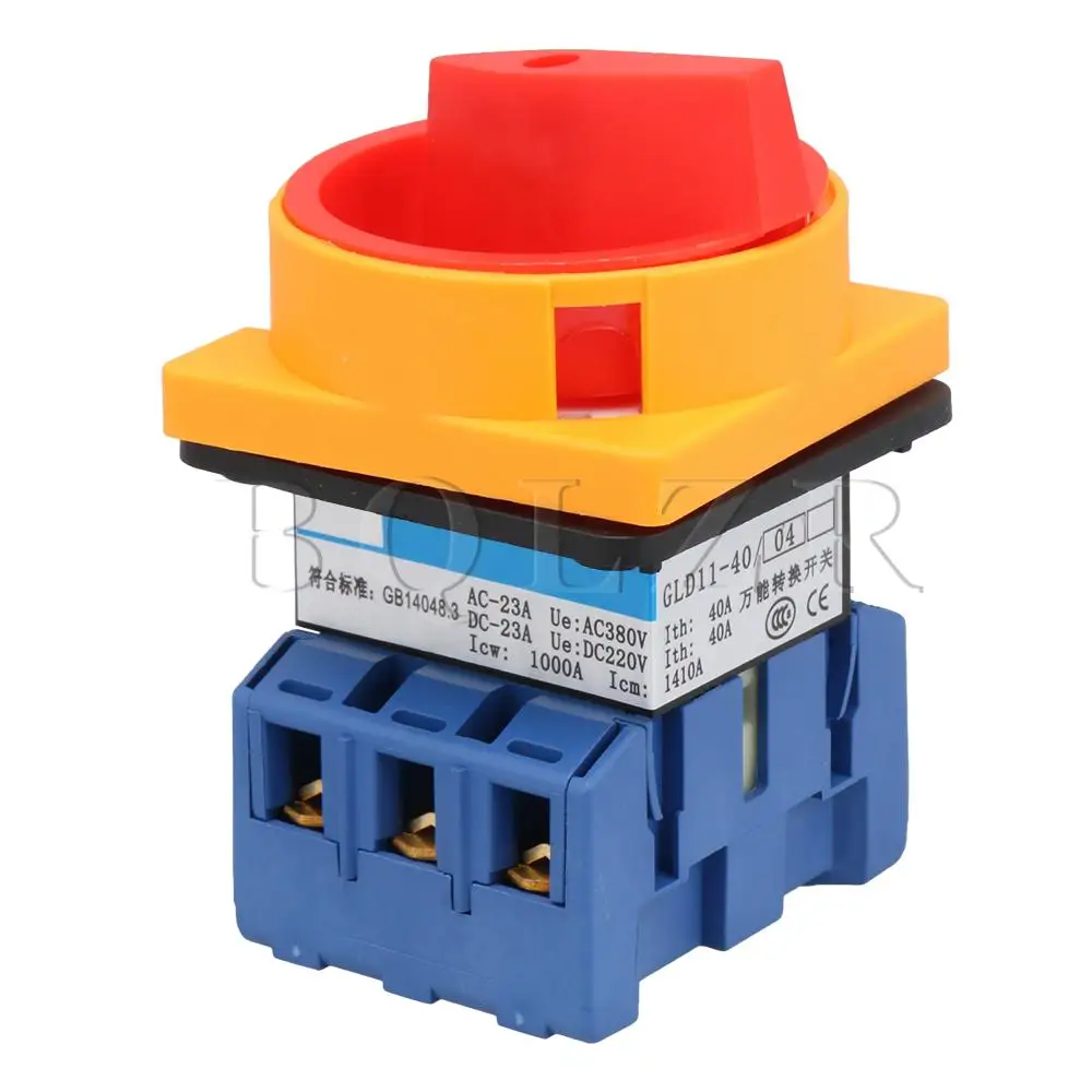 BQLZR 550V 3 Pin 40A автоматический выключатель питания для защиты нагрузки многоцветный