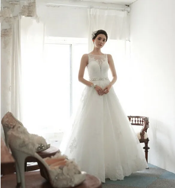 vestido de noiva милое вечернее свадебное платье с поясом и кристаллами дешевые кружевные платья для матери невесты