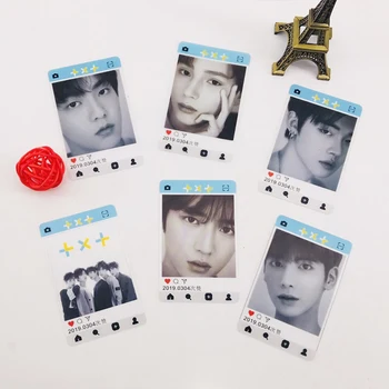 

6Pcs/set KPOP TXT Soobin HUENINGKAI Transparent Photo Cards INS Album Pictures Bookmark HD Card Decoration Supplies Fan Gifts