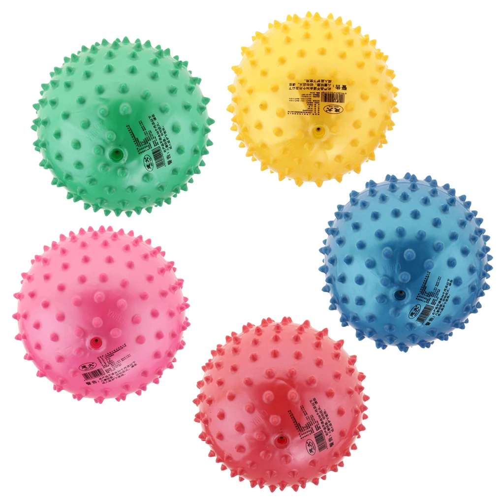 2x 6 inch Knobby Bouncy Ball Spike Massage Party Favors Kids Educational Toy 
