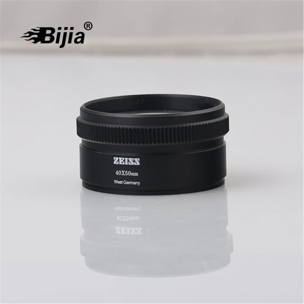 BIJIA 40x50 увеличительная оптическая линза 40 крат