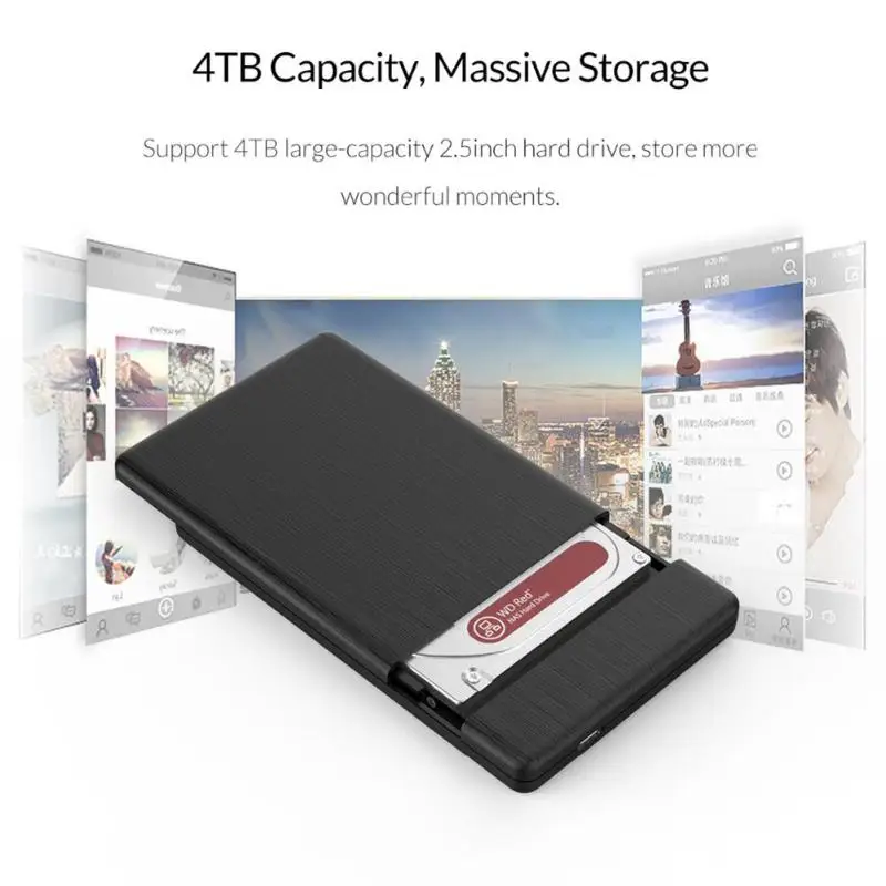 ORICO 2578C3-G2 чехол для жесткого диска 2,5 дюйма SATA-USB 3,1 Gen 2 type C 10 Гбит/с внешний жесткий диск SSD коробка поддержка 4 ТБ Новинка