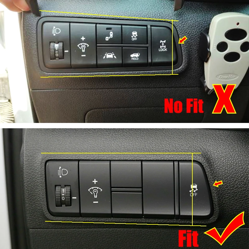 For-Hyundai-Tucson-2019-ABS-Chrome-Car-internal-left-middle-control-box-decoration-Cover-Trim-Car