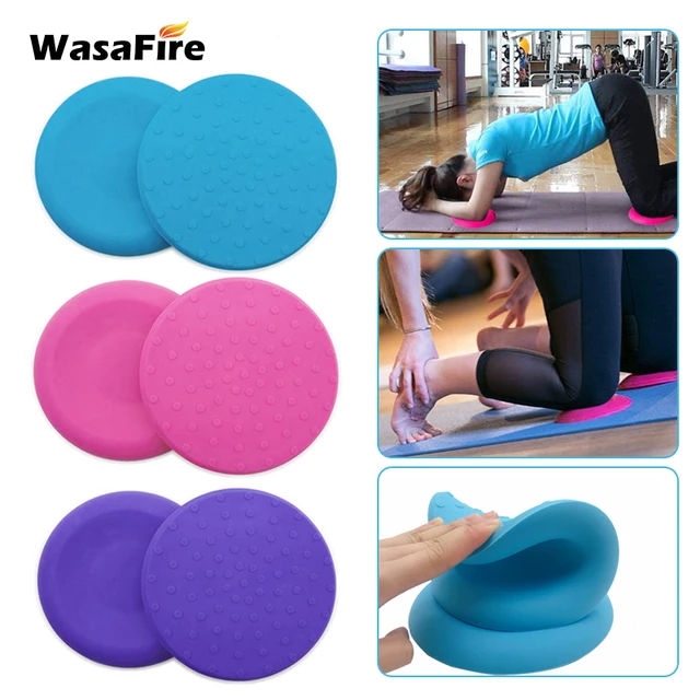 2 PCS Yoga Knee Pads Anti Slip Yoga Support Foam Pads for Women and Men,  yoga kneeling pad for Protecting Knees Elbows Wrist Hands