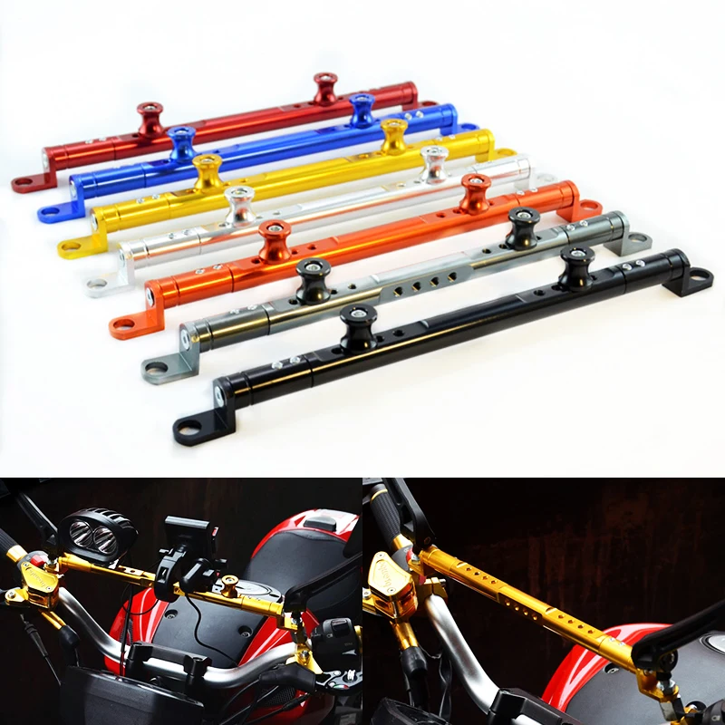 

Motorcycle Strengthen Hand Lever Bar Balance Crossbar Handle Cross Bar Balance GPS Phone Holder for Yamaha Honda
