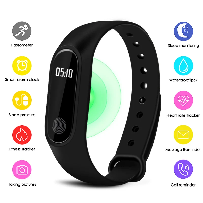 

Fitness Tracker Sport Bracelet Smartwatch Men Women Smart Watch For Android for iOS Electronics Smart Clock Band Smartband watch