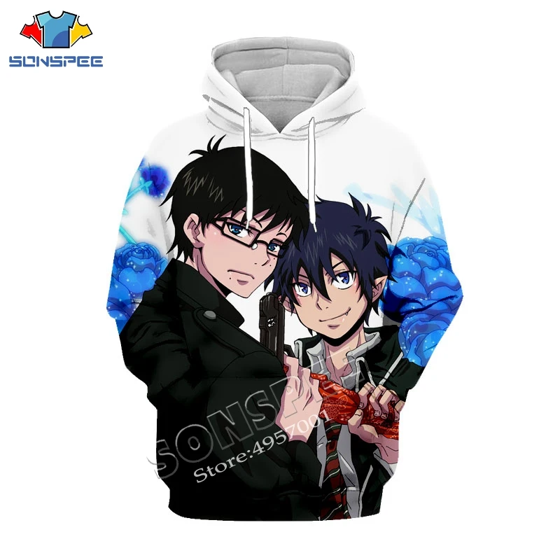 SONSPEE Anime Blue Exorcist 3D Printing Pullover Hoodie Women Clothing Unisex Streetwear Fashion Casual Sweatshirt Hoody Shirt (18)