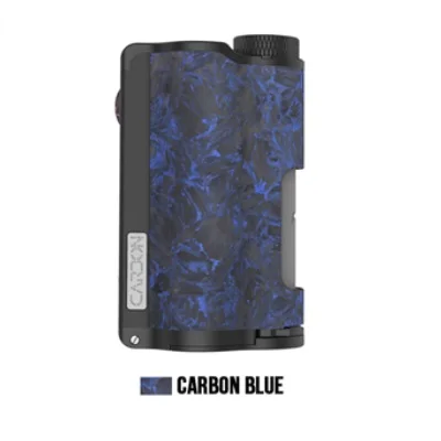 Carbon Blue Оригинальная электрическая сигарета DOVPO Topside с двойным Карбоновым модулем Squonk 200 Вт с чипом YIHI, питание от двух аккумуляторов 18650 и 2 Vape - Цвет: Carbon Blue