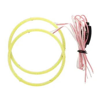 

2 x 80mm 93LED Angel Eyeshadow Ring Lamps for 12-24V Controller