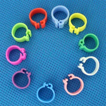 

100pcs Color Pigeons Rings Hens Pigeon Foot Ring 8mm Bayonet Identification Ring Opening Pigeons Rings Pigeon Bird Appliances