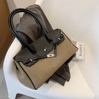 

New canvas bag. Color matching handbags. Fashion handbags. One shoulder. Diagonal bags. Casual fashion handbags.