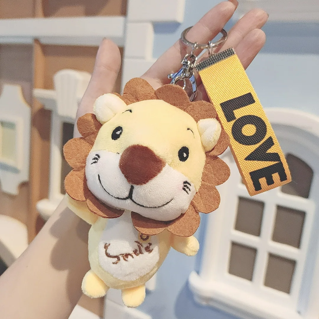 1PCS New Little Lion Stuffed Toys Doll Keychain Bag Pendant Accessor ZC