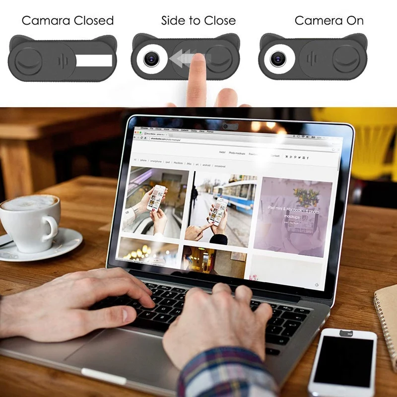 Веб-камера набор слайдер камера чехол для смартфона планшета Macbook Dell Hp ноутбук и все-в-одном настольный с прочным клейким покрытием протектор