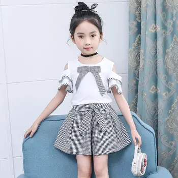 

2020 New Summer Girls Sets Two Pieces Kids Clothes Set T Shirt & Pants stripe Children Clothing 4 5 6 7 8 9 10 11 12 13 14 Years