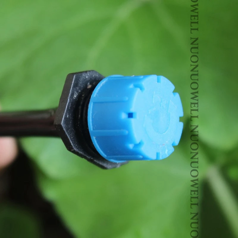 Drippers 500~10pcs Adjustable Blue 8-Hole Irrigation Drip Head Sprinklers Bonsai Flower Drip Irrigation System Nozzles Emitters plants irrigation kits plant waterer garden dripper