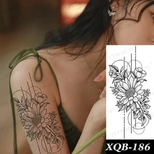  Black Large Size Arm Temporary Tattoo Stickers Black Snake for Woman  Men Body Waist Long Lasting  Waterproof Dark Snake Tattoos 