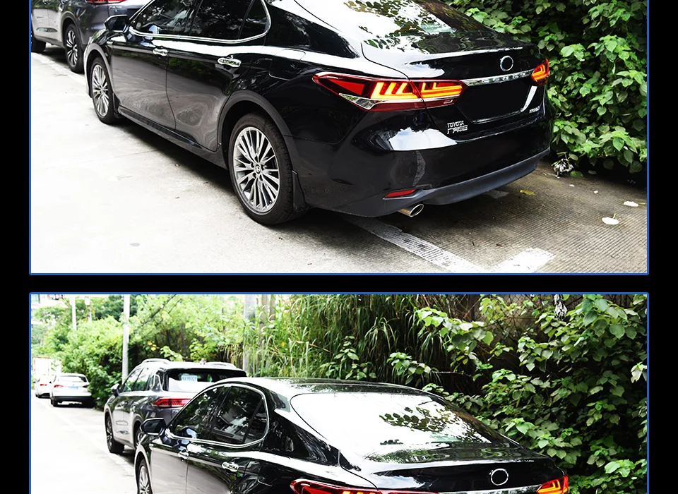 Tail Lamp For Car Toyota Camry- LED Tail Lights Fog Lights Daytime Running Lights DRL Tuning Cars Car Accessories