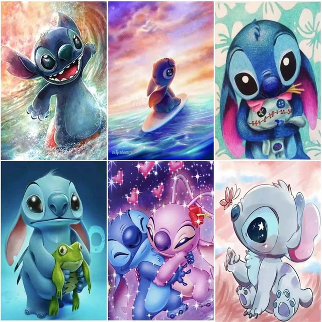 Diamond Paintings Stitch Square Diamond  5d Lilo Stitch Diamond Painting -  Disney - Aliexpress