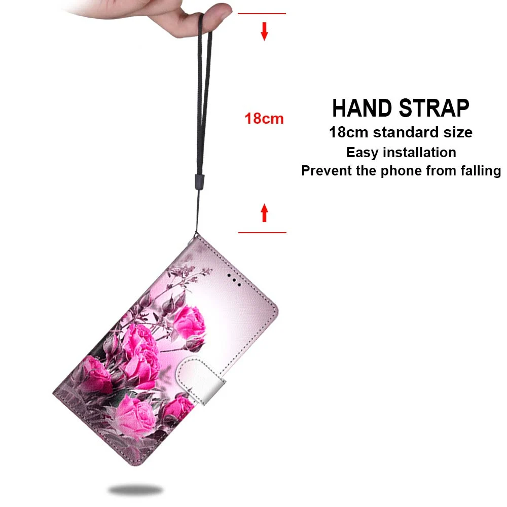 For BQ S Mobile 5020 Strike BQS-5020 Case Cover PU Leather Flip Wallet Phone Bag Stand Hold For BQ 5020 Strike Case Flower Funda