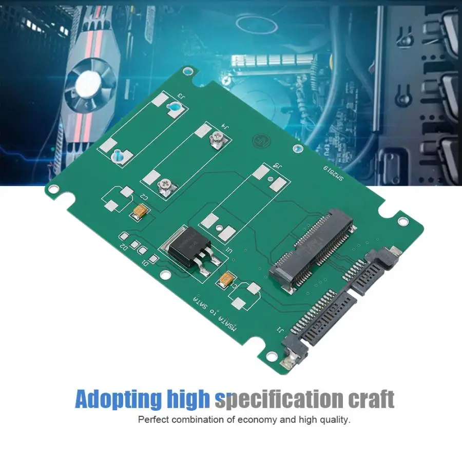 Мини PCI-E/mSATA-SATA 2,5 дюйма Адаптерная плата корпус жесткого диска с 7 мм корпусом