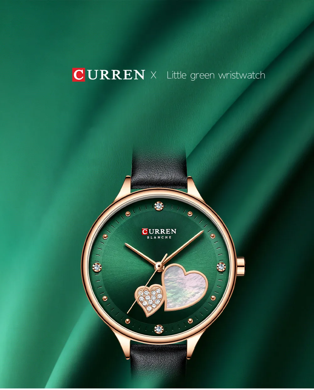

New Arrival Women Watches Curren Luxury Fashion Ladies girl love heart Magnet Watches Women's Quartz Wristwatch relogio feminino