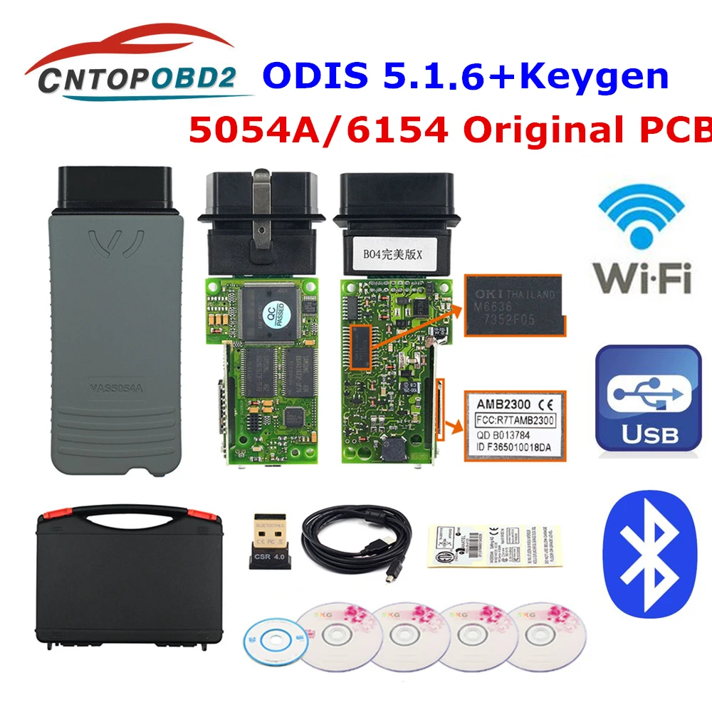 OKI 5054A ODIS V5.1.3 Bluetooth AMB2300 чип 6154 ODIS 5.1.5 5054A UDS полный чип для VW/AUDI диагностический инструмент