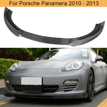 

Carbon Fiber Car Front Bumper Lip for For Porsche Panamera 2010 - 2013 Front Bumper Lip Spoiler Splitters Apron Guard