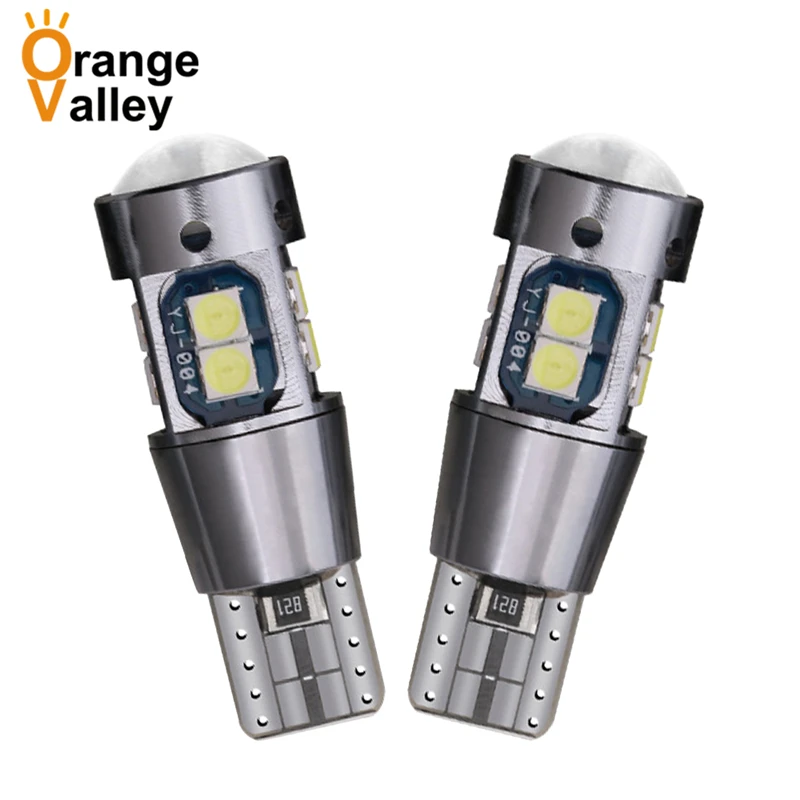 2 шт. супер яркие T10 светодиодный ные 194 501 W5W 10 SMD 3030 Canbus безошибочные автомобильные