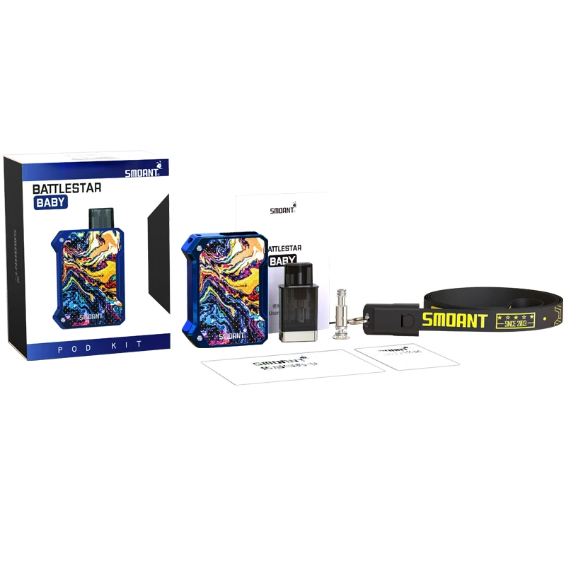Испаритель Smoant Battlestar Baby Pod Kit вейп с аккумулятором 750 мА/ч картридж 2 мл сетчатая