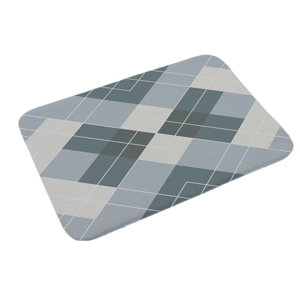 Геометрический Рисунок дверной коврик анти-скольжения Мат из мягкой фланели полас, Гостиная коврик у входной двери в продаже