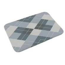 Геометрический Рисунок дверной коврик анти-скольжения Мат из мягкой фланели полас, Гостиная коврик у входной двери в продаже